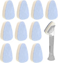 Non Scratch Sponge Refills - Compatible with Scrub Daddy Wand. Pack of 10. Gray.