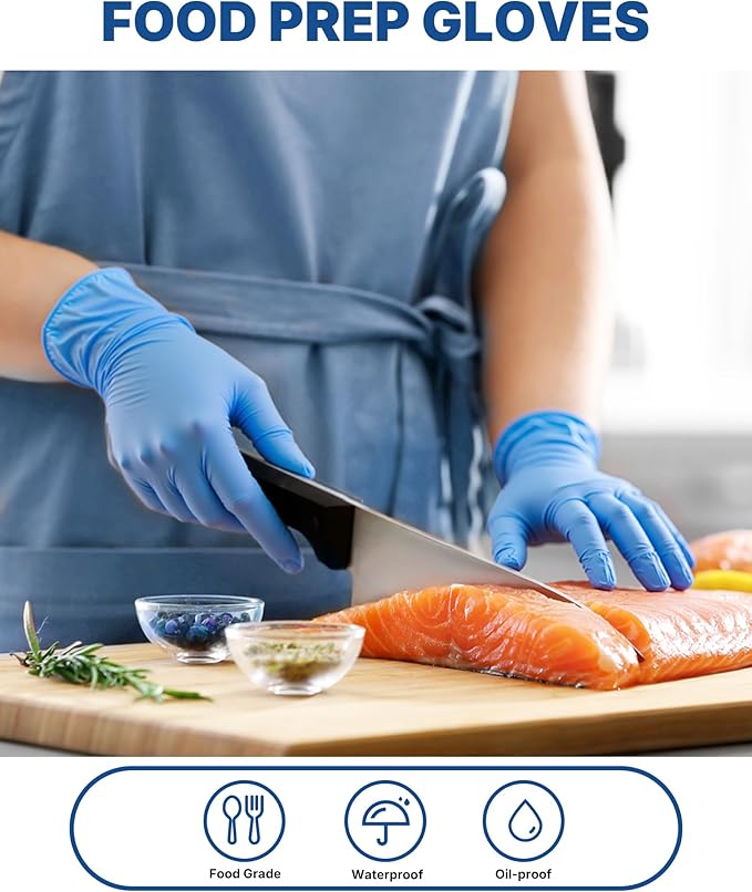 Schneider Vinyl Synthetic Exam Gloves, 4 Mil, Latex Free Disposable Gloves for Medical, Cooking, Cleaning, and Food Prep,1000