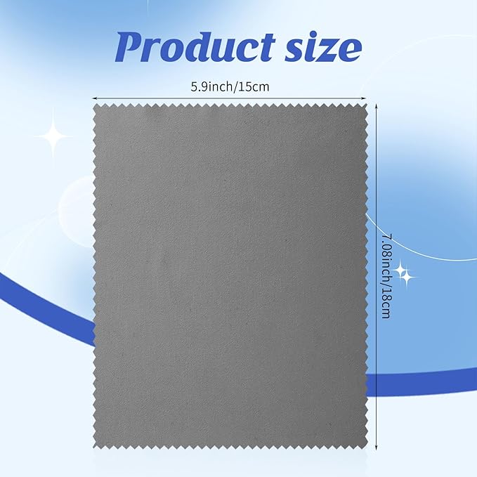 Leelosp 300 Pcs Glasses Cleaning Cloth Microfiber Glasses Wipes Assorted Colors Cloth for Cleaning Eyeglasses Camera Lens Cell Phones Laptops LCD TV Screens and More, 6 x 7 Inch(Light Color)