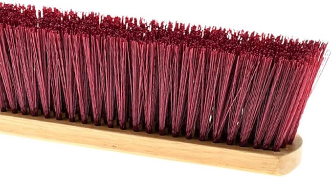 PRO SOURCE Heavy Duty Rough-Surface Push Broom Head with Threaded Block: Extra-Wide 36 inch