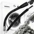 2026 Upgraded Dryer Vent Cleaning Kit for Vacuum, Universal Dryer Lint Vacuum Attachment with Long Flexible Hose & Brush, Dryer Lint Vac Attachment for Quick Lint Removal, for Vacuum Cleaners (Black)