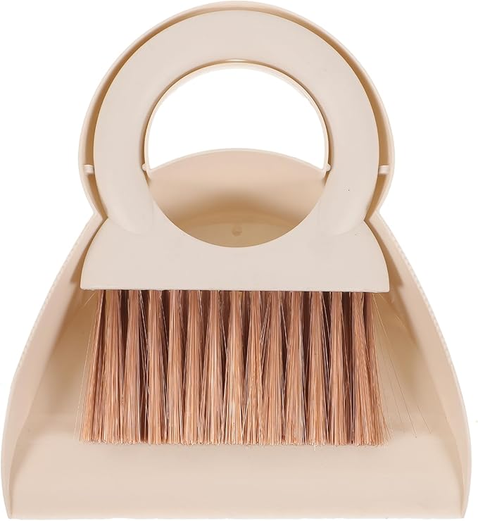 minkissy 1set Mini Broom and Dustpan Set Portable Handheld Cleaning Brush and Dustpan for Quick Cleanups Dustpan and Brush Set for Home Office and Kitchen Cleaning