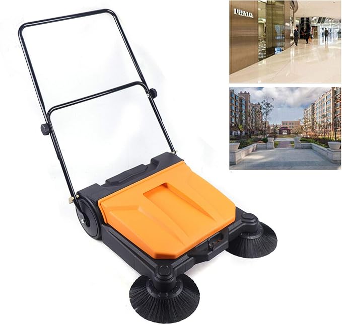 Gdrasuya10 26" Hand Push Sweeper, Household Hand Push Carpet Sweeping Sweeper Home Sweeping Mopping Machine