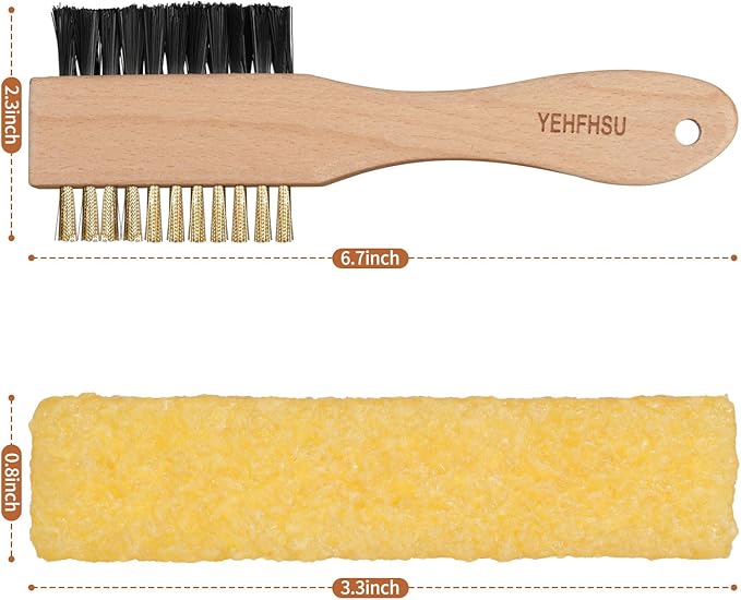 2-Piece Suede Brush and Suede Eraser, Suede Cleaner Kit, Suede Brush for Shoes Effectively Solves Stubborn Stains on Soft Bristle Shoes