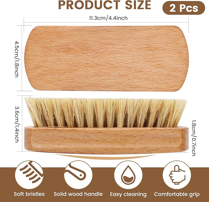 2 Pack Vegetable Brush, Multi-Purpose Heavy Duty Scrub Brush, Potato Mushroom Veggie Brush Scrubber, Fruits Vegetable Brushes Scrubber for Fruits, Vegetables, Tiles, and More, Dishwasher Safe