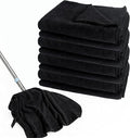 4 Pcs Extra Large Microfiber Cleaning Cloth 30 x 20 Inch Reusable Thick Cleaning Towel Washable Solid Color Microfiber Towel for Home Office Window Cars Glass (Black)