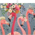 Flamingo Flowers Dish Drying Mat 16x18 Inch, Microfiber Absorbent Fast Dry Mat Large Dish Mat Drying Kitchen Mat, Kitchen Drying Pad for Kitchen Counter Coffee Bar Decor Gifts