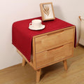 Small Bedside Tablecloth Table Dustcover End Tabletop Home Decoration Fabric Tablecloth Nightstand Table Covering Doilies for Furniture Décor (16×35inch)