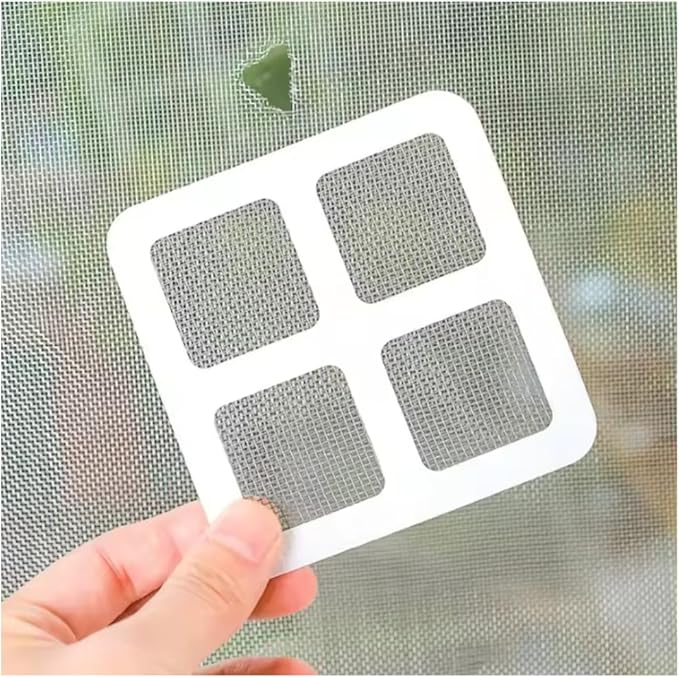 50 Pack Disposable Shower Drain Hair Catcher with Scrapper - Mesh Stickers for Bath, Bathtub, Bathroom, Kitchen Sink, Laundry - Hair Catcher Shower Drain for Human & Pet Hair