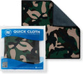Quick Cloth Microfiber Glasses Cleaning Cloths – 8x8, Camo, 1 Pack with Case | Double-Sided Lens Cleaner for Eyeglasses, Camera, Screens & Glass | Reusable Microfiber Glass Polishing Cloths