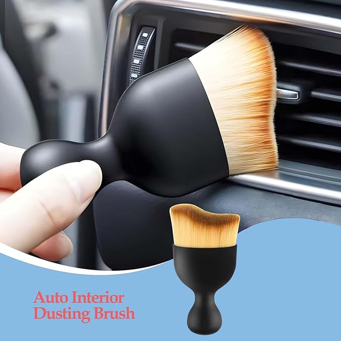 Automotive Interior Dusting Brush, Car Interior Cleaning Soft Brushes, Car Interior Beauty Brush, Suitable for Cleaning Car Interior, Dashboard, Air Conditioning Vents, Leather, Keyboard (1 Pack)