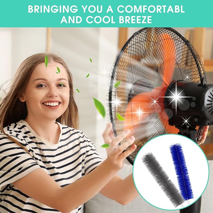 Fan Cleaner Brush Set, 9Pcs Fan Cleaning Duster, Bendable Cobweb Dust Cleaner