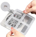 25 Pack,4" X 4" Disposable Shower Drain Cover Hair Catcher, Square Shower Drain Mesh Sticker, Bathroom, Laundry, Bathtub, Kitchen, Sink, for Human & Pet (25 PCS)