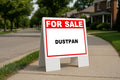 Dustpan For Sale Whte Red Black Folding Coroplast A-Frame Double-Sided 23in x23in