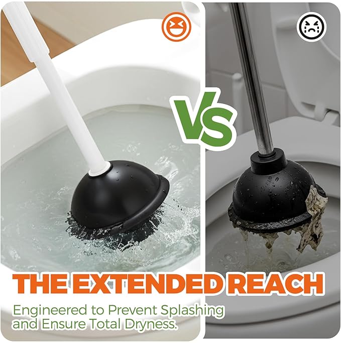 Toilet Brush and Plunger Set