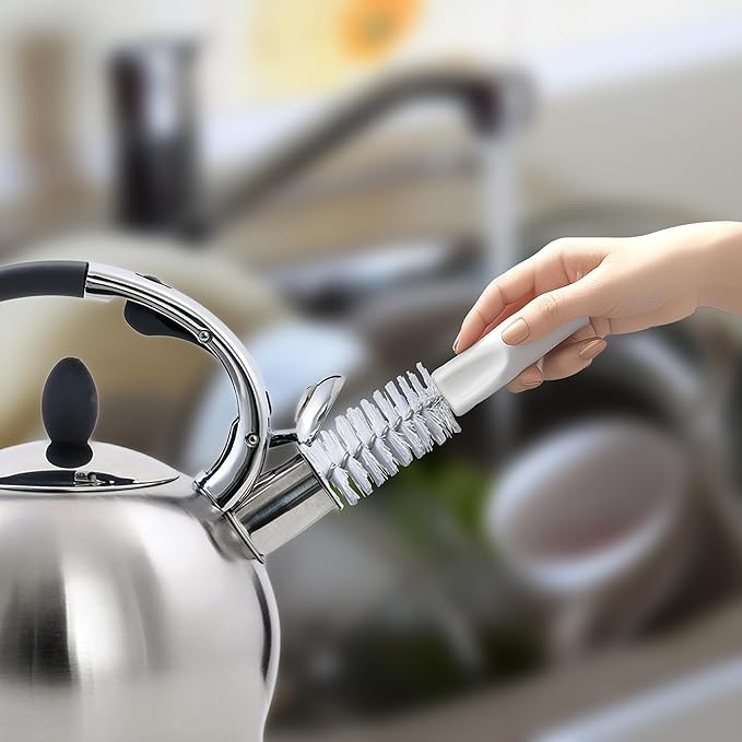 HIC Kitchen Tea Kettle Cleaning Brush for Spouts, Set of 2