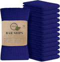 Softolle Bar Mop Towels, Pack of 12-16x19 Inches - 100% Cotton Super Absorbent Towels, Multi-Purpose for Home and Bar Cleaning (Royal Blue)