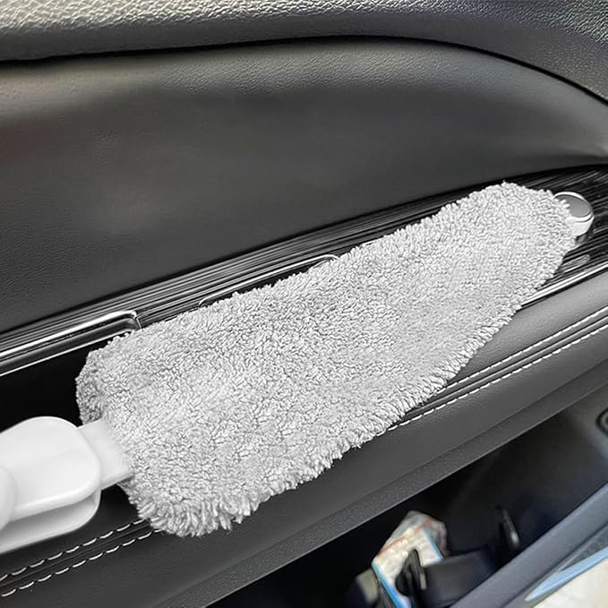 Car Air Vent Cleaning Brush Car Detailing Air Outlet Duster for Interior Vent Dust Removal Soft Bristle Automotive Brush for Precise