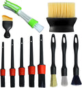 11 Pcs Car Interior Detailing Brush Set, Car Interior Soft Cleaning Brush for Interior Automotive Air Vent, Dashboard, Leather, Wheel, Air-Conditioning Outlet Cleaning