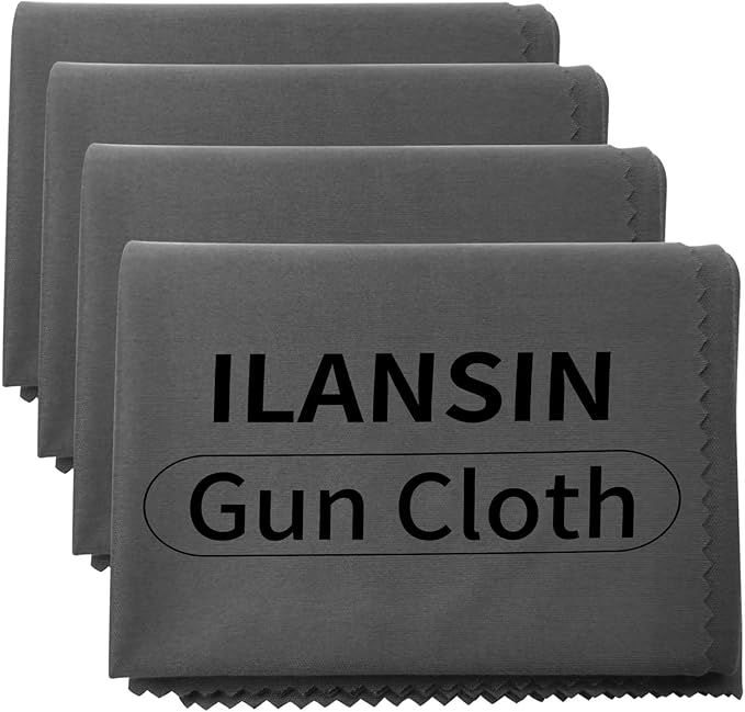 10/6Pack Technology Microfiber Black/Gray Gun Cleaning Cloth-Large Size-Lint Free-Reusable Cleaning pad for All Firearm-Each Pack is Individually Packaged-Gun Cleaning Supplies Store