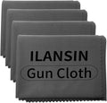 10/6Pack Technology Microfiber Black/Gray Gun Cleaning Cloth-Large Size-Lint Free-Reusable Cleaning pad for All Firearm-Each Pack is Individually Packaged-Gun Cleaning Supplies Store