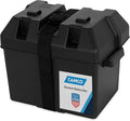 Camco Heavy Duty Battery Box with Straps and Hardware - Group 24 |Safely Stores RV, Automotive, and Marine Batteries |Durable Anti-Corrosion Material | Measures 7-1/4" x 10-3/4" x 8" | (55363)