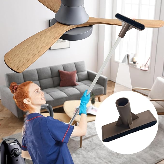 Ceiling Fan Cleaning Vacuum Attachment – Fan Blade Cleaner, Dust Remover, Cleaning Brush, Household Attachment | Creative Dust Removal Tool, Multi- Cleanings Accessory For Home Maintenance