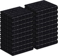 Homaxy 100% Cotton Terry Kitchen Towels(Black, 13 x 28 inches), Checkered Designed, Soft and Super Absorbent Dish Towels, 18 Pack