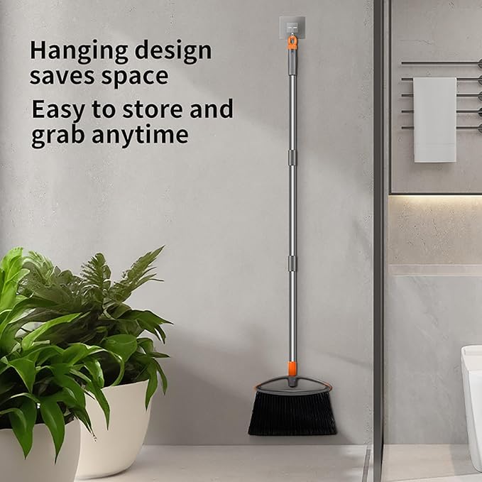 Professional-Grade Heavy-Duty Broom, a Versatile Cleaning Tool for Yards, garages, Shopping malls, Kitchens, Offices, and pet Hair cleanup.