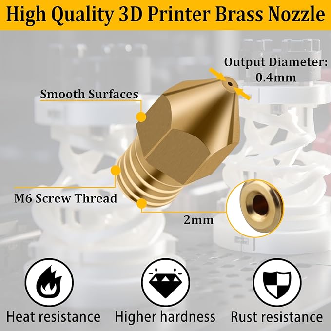 Ender 3 Nozzles 0.4MM,20Pcs 3D Printer Brass Hotend Nozzles with 16Pcs 3D Printer Nozzle Cleaning Kit,3D Printer Toos for Creality Mk8 Ender 3/Ender 3 Pro Upgrades/Ender 3 V2,3D Printer Accessories