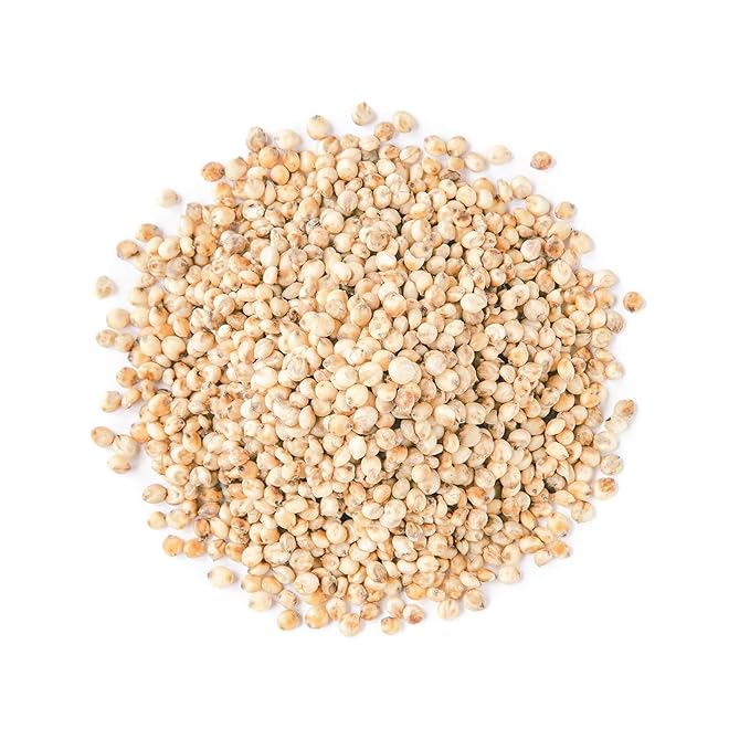 Food to Live Italian White Whole Grain Sorghum, 3 Pounds – Premium White Groats. Raw Milo Seeds. Vegan, Bulk Broom-corn. Durra is Great for Making Flour and Popped Jowar Dhani