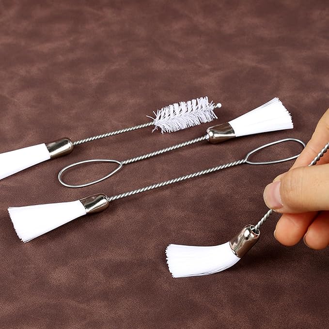 8 Pack Sewing Machine Cleaning Brushes with Nylon Bristles Double Ended Sewing Machine Cleaning Brush for Sewing and Quilting Machine Bobbin Case Spool Area Tight Space Embroidery Machine