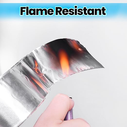 TAPEBEAR Aluminum Foil Tape 1.88" x 210FT, Heat Reflective Professional Heat Resistant Tape Insulation Heat Shield Silver Metal Tape for Dryer Vent, HVAC, Air Ducts, Metal Repair, AC Vents