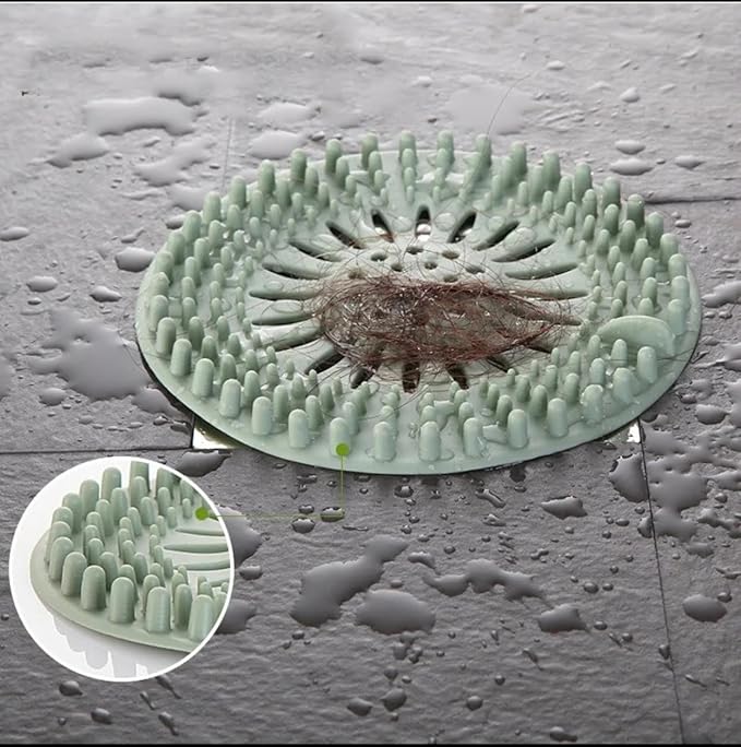 Hair Catcher and Drain Protector for Sink, Bath Tub, Shower, Laundry & Kitchen Thermo Plastic for Longer Life 5 Pack Easy to Use Great Colors