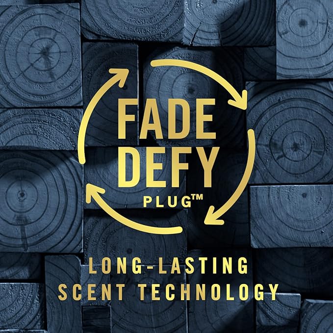 Febreze Origins Fade Defy PLUG Air Freshener & Odor Fighter, Wood, (2) .87 fl. oz. Oil Refills Cranberry