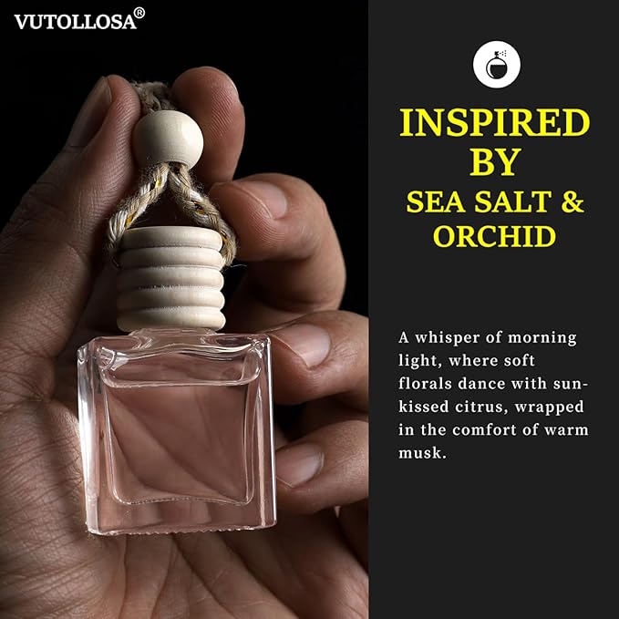 2- Pack Blank Bliss Car Air Freshener Hanging Long Lasting Car Scent Essential Oil Diffuser Car Perfume Inspired Fragrances for Women by VUTOLLOSA