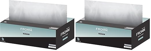 Fromm Color Studio Medium Weight Pop Up Hair Foil in Silver, 9" x 10.75" Embossed Aluminum Foil Sheets, Hair Foils For Highlighting and Coloring - 500 Foil Sheets (Pack of 2)