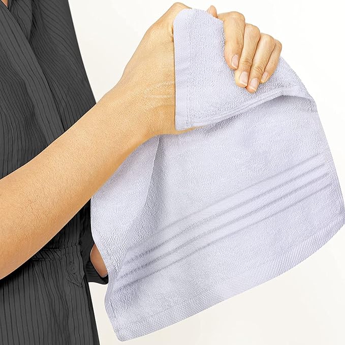 Utopia Towels Wash Cloths Set, 12 by 12 Inches, 100% Cotton Ring Spun, Highly Absorbent and Soft Feel Washcloths for Bathroom, Spa, Gym, and Face, 12 Pack White