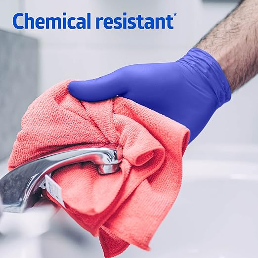 Medline FitGuard Touch Nitrile Exam Gloves, 100 Count, Small, Powder Free, Disposable, Not Made with Natural Rubber Latex, Excellent Sense of Touch for Medical Tasks, Durable for Household Chores