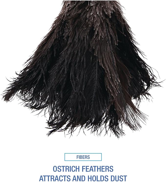 Boardwalk BWK20BK 10 in. Handle Professional Ostrich Feather Duster