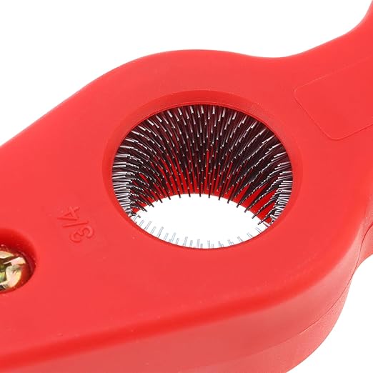 4pcs-in-1 Copper Pipe Cleaner, 4pcs Copper Tubing Brush Pipe Brush 1/2" & 3/4" Inner 5/8" & 7/8" Outer Steel Bristles Cleaner Plumber Brush for Plumbing Installation Soldering Brazing Tool