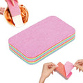Super Absorbent 12-Layer Microfiber Sponge Block, Tearable for Multiple Uses, Multi-Color Rainbow Design Drip-Free Large Sponges for Home, Kitchen, Bathroom, Damp Dusting & All-Purpose Clean