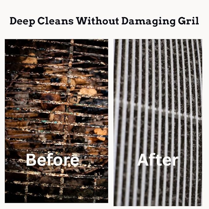 UrbanZen BBQ Grill Cleaner Brush Set with Extra 1 Sponge, Steam Grill Brush for Outdoor Grilling with Replacement Scrub Sponge + Superior Scraper, Safe No Wire Bristle BBQ Scrubber Brush for Cleaning