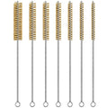 7pcs Brass Wire Brushes Set, 12 inch Pipe Cleaner Brush，Parts Cleaning Brush Bore Brushes for Tubes, Cylinders, Bottle, Auto Parts (6mm/8mm/10mm/12mm/15mm/18mm/20mm)