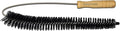 Bristle and Flexible Stainless Steel Brush 27 Inch for Clothes Dryer Lint Vent Trap Cleaning, Refrigerator Coil, Drain Pipes and Radiators Cleaning (Wood Handle - 1 Pack)