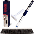 Candor Rotatable Push Broom | 63 Inch Long Lightweight Flexible Cleaning Brush Swiftly Glides Under Beds, Tables, Sofas, Ovens | Also Includes A Handy Brush to Clean The Broom | 18 Inch Head