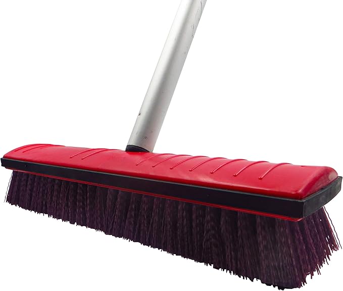 ALLWAY DB12 Heavy-Duty Deck Brush with Stiff Bristles, 12"