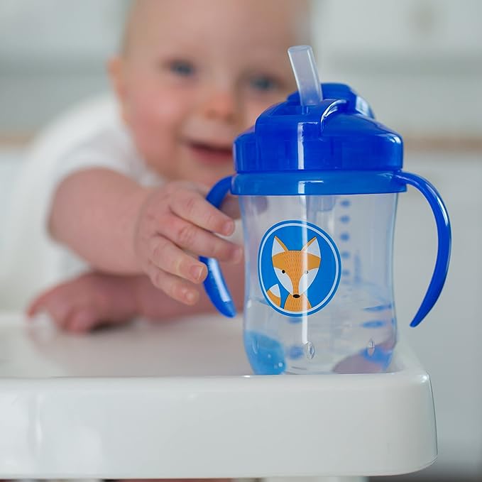 Dr. Brown's Baby's First Straw Cup Straw Replacement Kit with One Straw and One Cleaning Brush, BPA Free