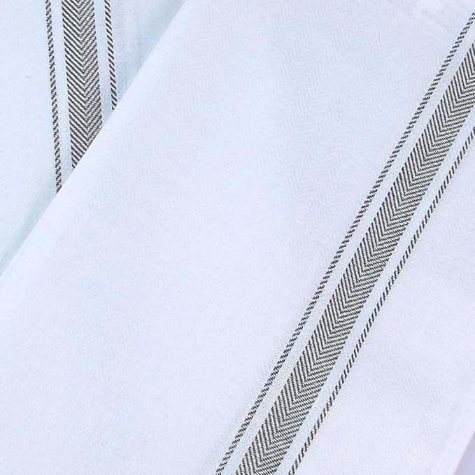 Utopia Towels Grey Dish Towels [12 Pack - 15 x 25 Inches] 100% Ring Spun Cotton Highly Absorbent & Reusable Cleaning Bar, Tea, Kitchen and Dishcloths Set - 200 GSM