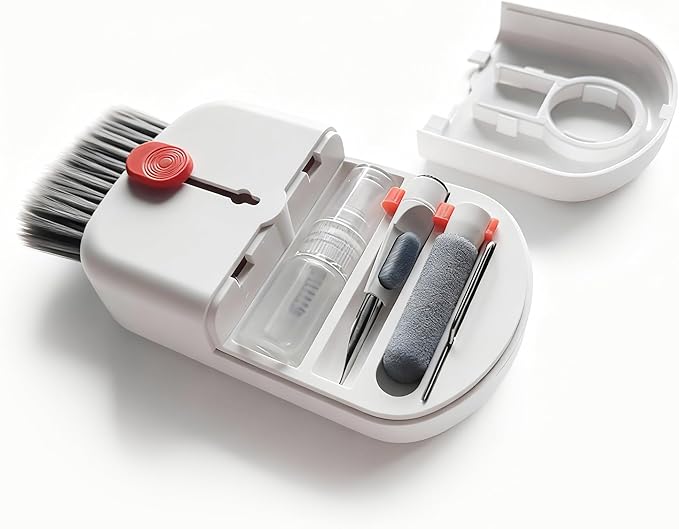Keyboard Cleaning Kit, Screen Cleaning Brush Tool, Multi-Function PC for Mechanical Keyboard, Laptop, Computer Monitor, Phone Screen,Earbuds and Charging Case